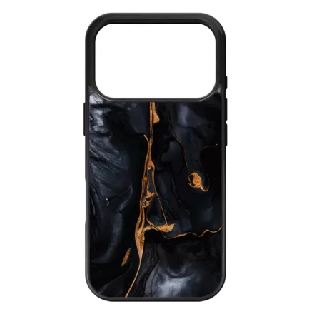 Black Gold marvanyos marvany mintas hatás iPhone 17 Pro Max MagSafe tok