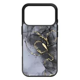 Golden Black marvanyos marvany mintas hatás iPhone 17 Pro Max tok