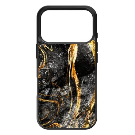 Luxury Golden Black marvanyos marvany mintas iPhone 17 Pro Max MagSafe tok