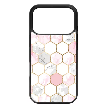 Geometric Rose Gold marvanyos marvany mintas iPhone 17 Pro Max tok