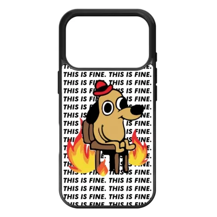 This is fine DOG kutyas meme iPhone 17 Pro Max tok