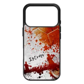Kerd a neveddel RED kezilabda mintas iPhone 17 Pro Max / 18 Pro Max tok