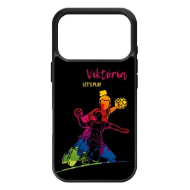 Kerd a Neveddel FOR HER kezilabda mintas iPhone 17 Pro Max tok