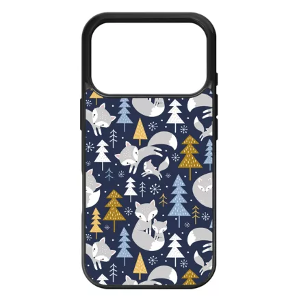 Tündéri Karácsonyi róka mintás iPhone 17 Pro Max MagSafe tok