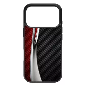 Silver Wave karbon mintás iPhone 17 Pro Max tok