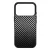 Ezüst karbon fiber mintás iPhone 17 Pro Max / 18 Pro Max tok