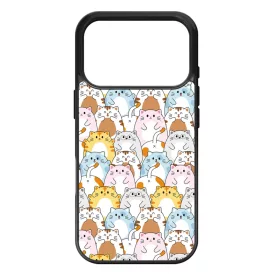 Tündéri Kawaii cica mintás iPhone 17 Pro Max tok