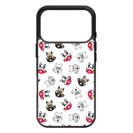 Cuki kávé és kutya mintás iPhone 17 Pro Max tok