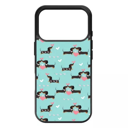Tündéri kis tacsi kutya mintás iPhone 17 Pro Max tok