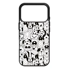 Aranyos kutya mintás iPhone 17 Pro Max tok