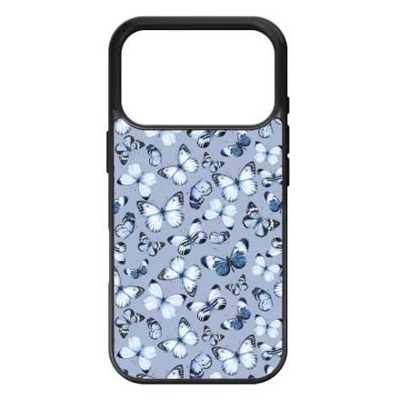 Szepseges kek pillangok iPhone 17 Pro Max / 18 Pro Max tok