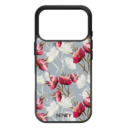 Szépséges piros tavaszi virágok iPhone 17 Pro Max tok