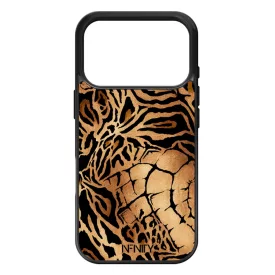 Aranyló Afrika állat mintás iPhone 17 Pro Max tok