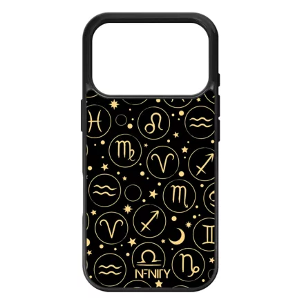 Aranyló zodiákus jelek iPhone 17 Pro Max tok