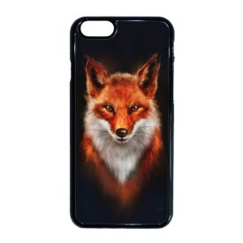 róka rókás fox iPhone fekete tok