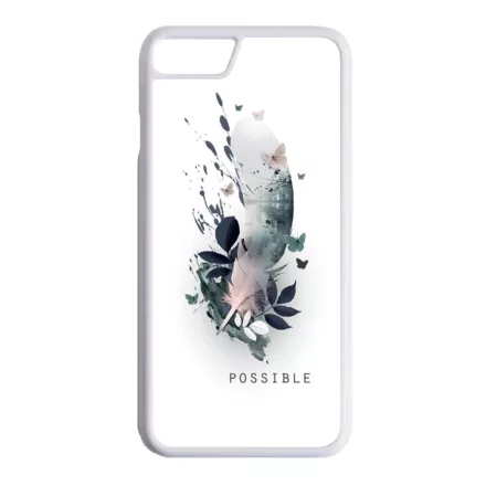 Possible - minden lehetséges - tollas ajándék nőknek valentin napra iPhone fehér tok