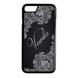 Kérd a neveddel - Matyó magyar mintás hungarian folk iPhone fekete tok