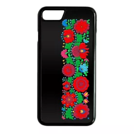 Matyó Classic magyar mintás hungarian folk iPhone fekete tok