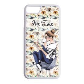 Én időm csajos őszi mintás iPhone fehér tok