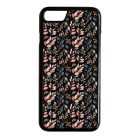 Csodaszép őszi virágmintás vintage iPhone fekete tok