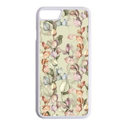 Vintage Ősz virág mintás iPhone fehér tok