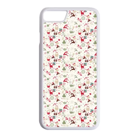 Classic Christmas - karácsony mintás iPhone fehér tok