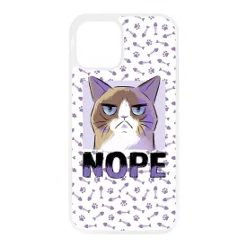 NOPE Cat Antisocial Antiszocialis Meno Trendi iPhone tok