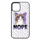 NOPE Cat Antisocial Antiszocialis Meno Trendi iPhone tok