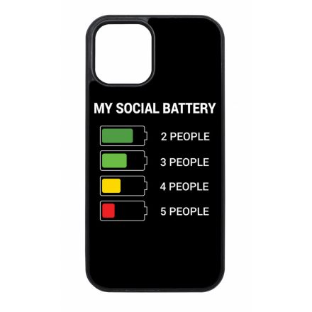 Social battery Antisocial Antiszocialis Meno Trendi iPhone tok