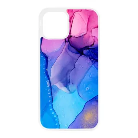 Blue Pink Gradient Ink kek rozsaszin marvanyos iPhone tok