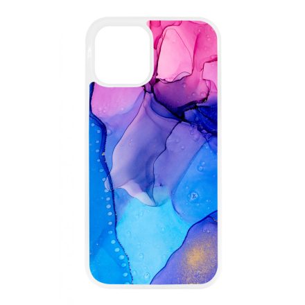 Blue Pink Gradient Ink kek rozsaszin marvanyos iPhone tok