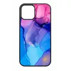 Blue Pink Gradient Ink kek rozsaszin marvanyos iPhone tok