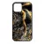Luxury Golden Black marvanyos marvany mintas iPhone tok