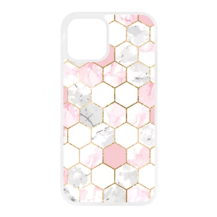 Geometric Rose Gold marvanyos marvany mintas iPhone tok