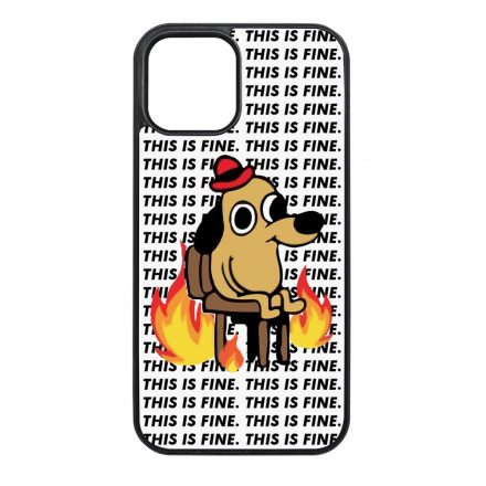 This is fine DOG kutyas meme iPhone tok