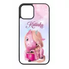 Unikornis és kávé - Téli mintás iPhone tok