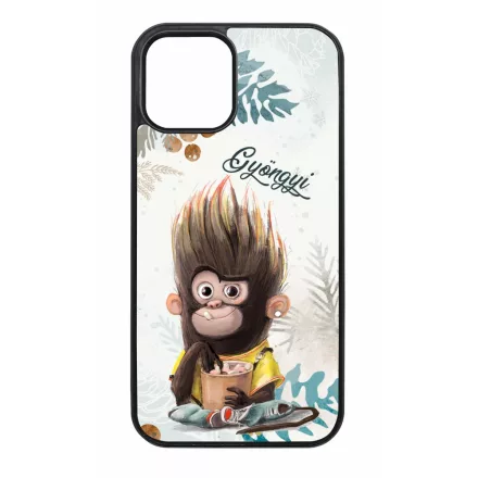 Kávés Maki - Téli mintás iPhone tok