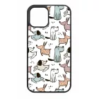 Tündéri rajzolt kutya mintás iPhone tok