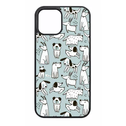 Türkiz aranyos rajzolt kutya mintás iPhone tok