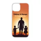 Kerd a neveddel Apa es a Gyerekek iPhone tok