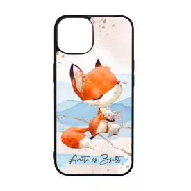   Kérd a neveddel - Cuki Róka és kisegér szilikon iPhone tok