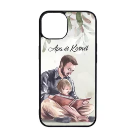 Kérd a neveddel Apa és Fia pillanat iPhone tok