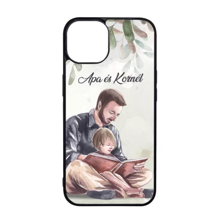 Kérd a neveddel Apa és Fia pillanat iPhone tok