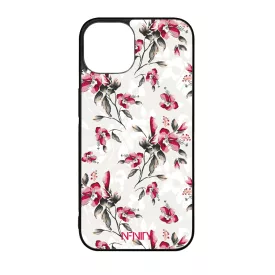 Csodaszép piros virágzás szilikon iPhone tok tok