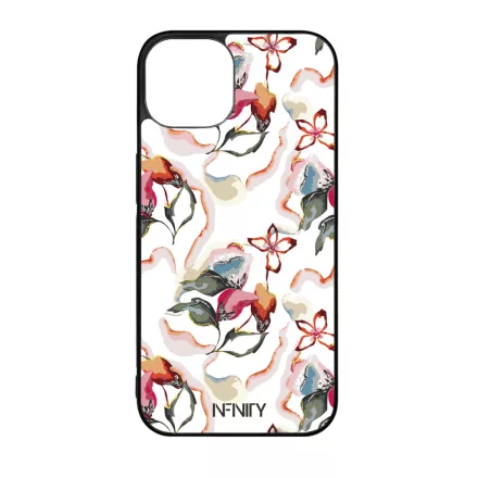 Szépséges virág Art szilikon iPhone tok tok