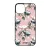 Rózsaszín tavaszi virágok szilikon iPhone tok tok