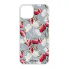 Szépséges piros tavaszi virágok szilikon iPhone tok tok