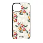 Gyönyörű tulipános Art szilikon iPhone tok tok