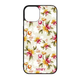 Vidám tavaszi virágok szilikon iPhone tok tok