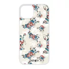 Művészi kék piros virágok szilikon iPhone tok tok